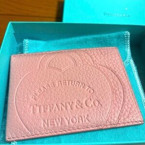 Tiffany & Co. Blush Pink Leather Card Case